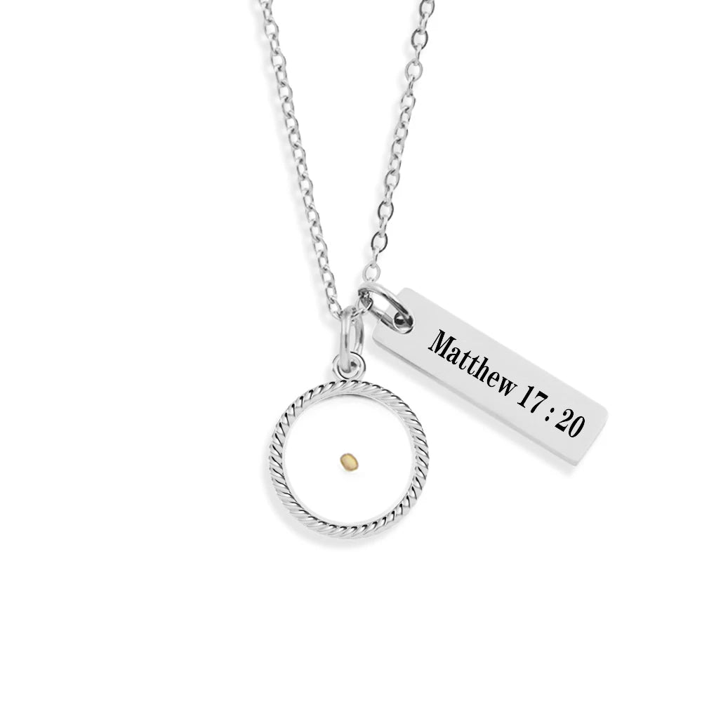 Matthew 17:20  Mustard Seed Necklace - Shannon Liz